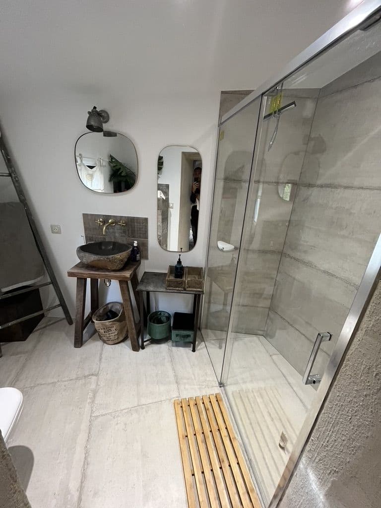 La douche à l'italienne